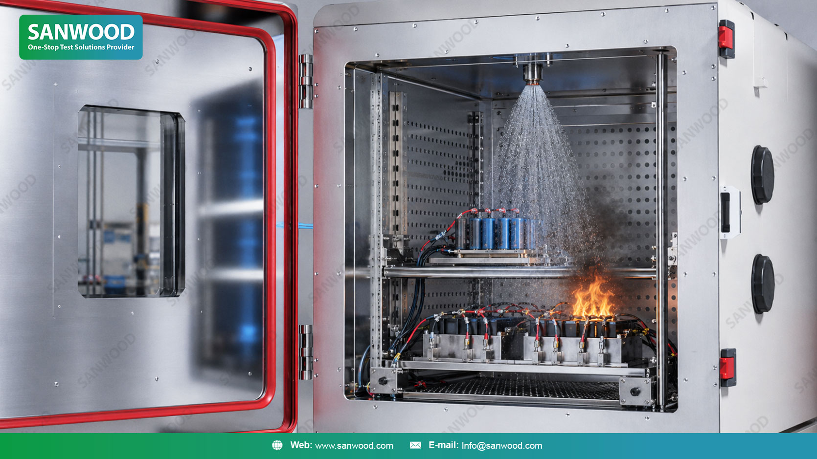 Battery Test Chamber Safety Design for EUCAR Hazard Level 0–7 Scenarios
